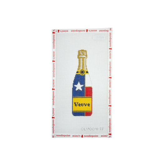 Texas Flag Champagne Bottle