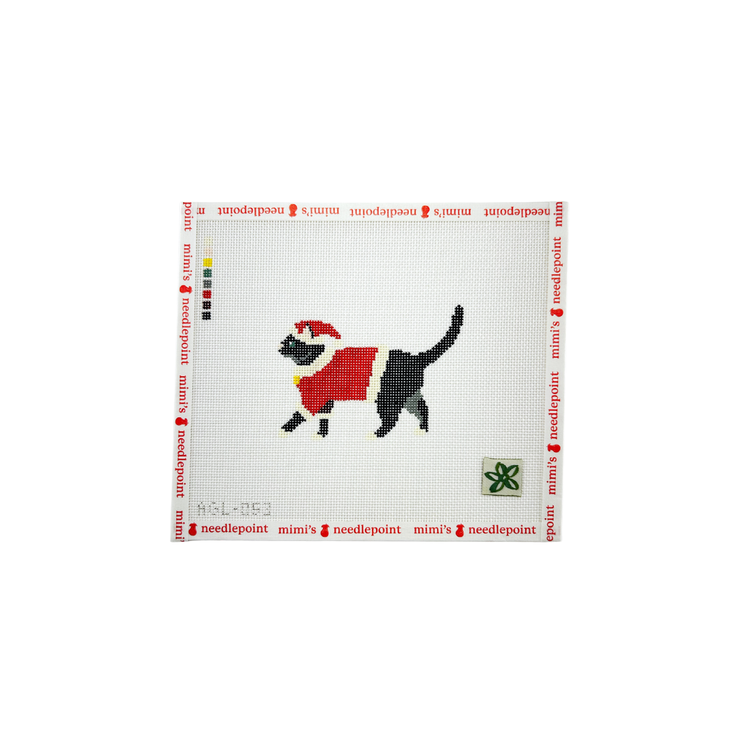 Santa Black Cat