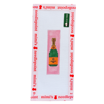 Champagne Bottle Pink Keychain