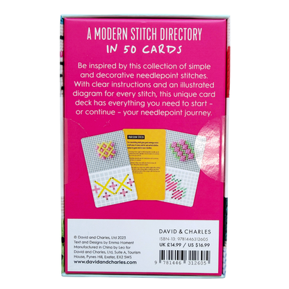 Needlepoint A Modern Stitch Directory in 50 Cards