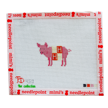 Pig in H Blanket Luggage Tag