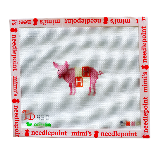 Pig in H Blanket Luggage Tag