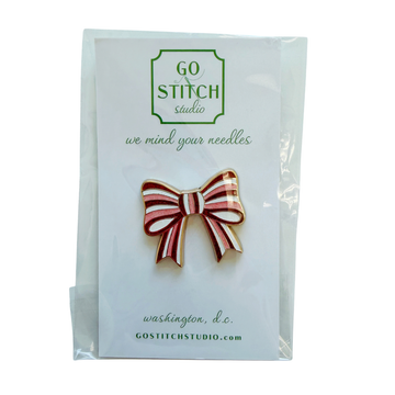 Peppermint Bow Needle Minder