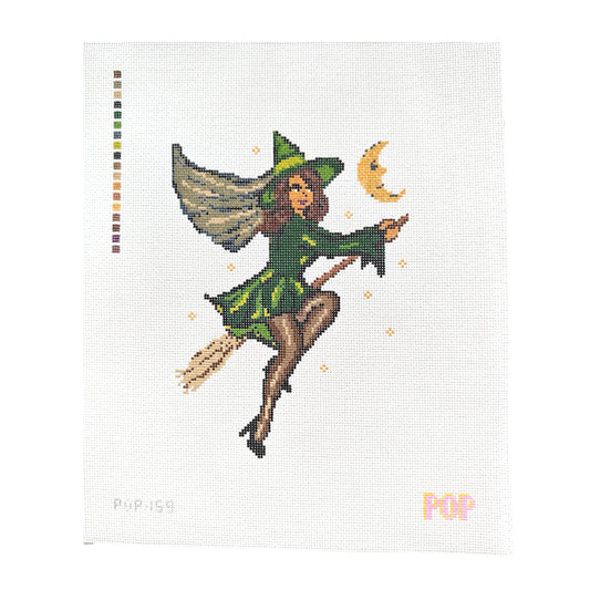 Retro Witch in Green -Trunk show
