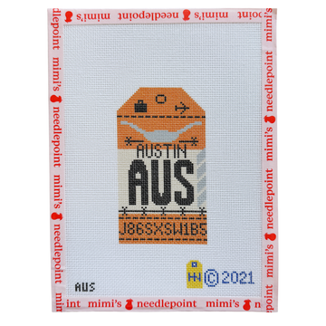Austin Retro Travel Tag