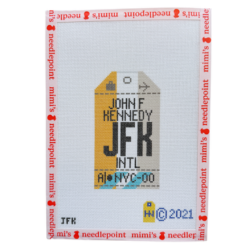 JFK New York Retro Travel Tag