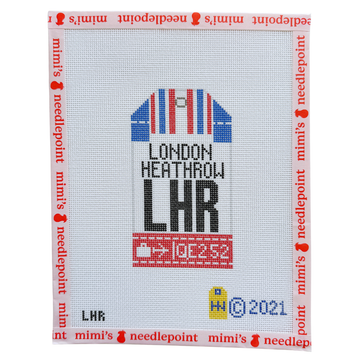 London Heathrow Retro Travel Tag