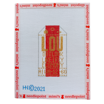 LOU Retro Travel Tag