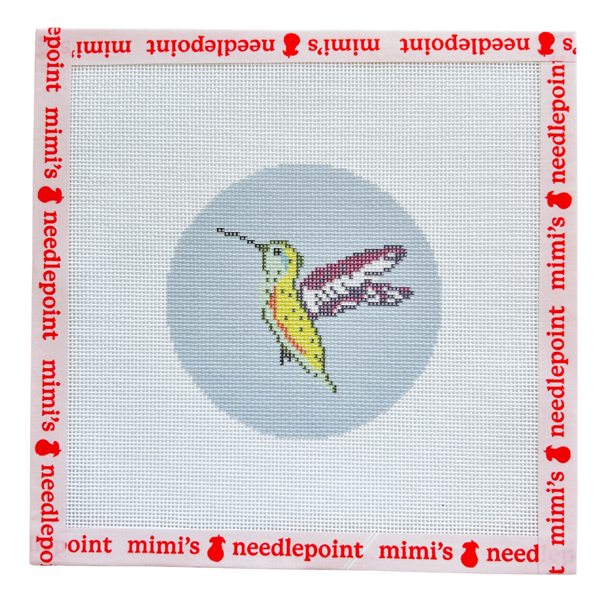 Hummingbird Round – Mimi's Needlepoint