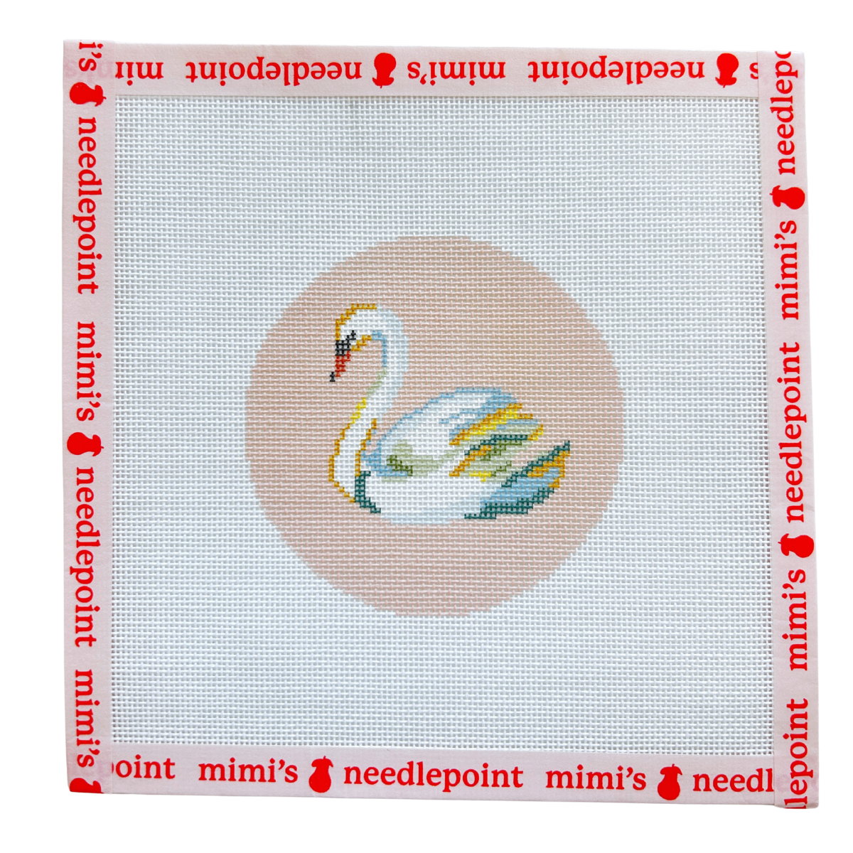 Swan Round – Mimi's Needlepoint