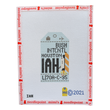 Houston Retro Travel Tag