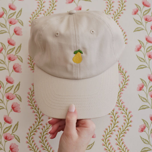 Mimi's Needlepoint Pear Hat