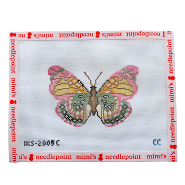 Butterfly Ornament - Pink Green
