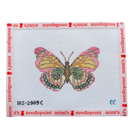 Butterfly Ornament - Pink Green