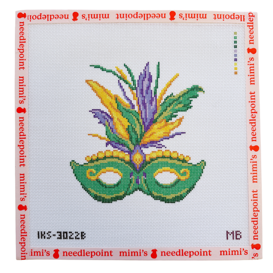 Mardi Gras Mask - Green
