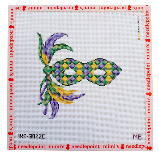 Mardi Gras Mask - Yellow