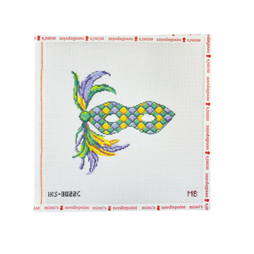 Mardi Gras Mask - Yellow