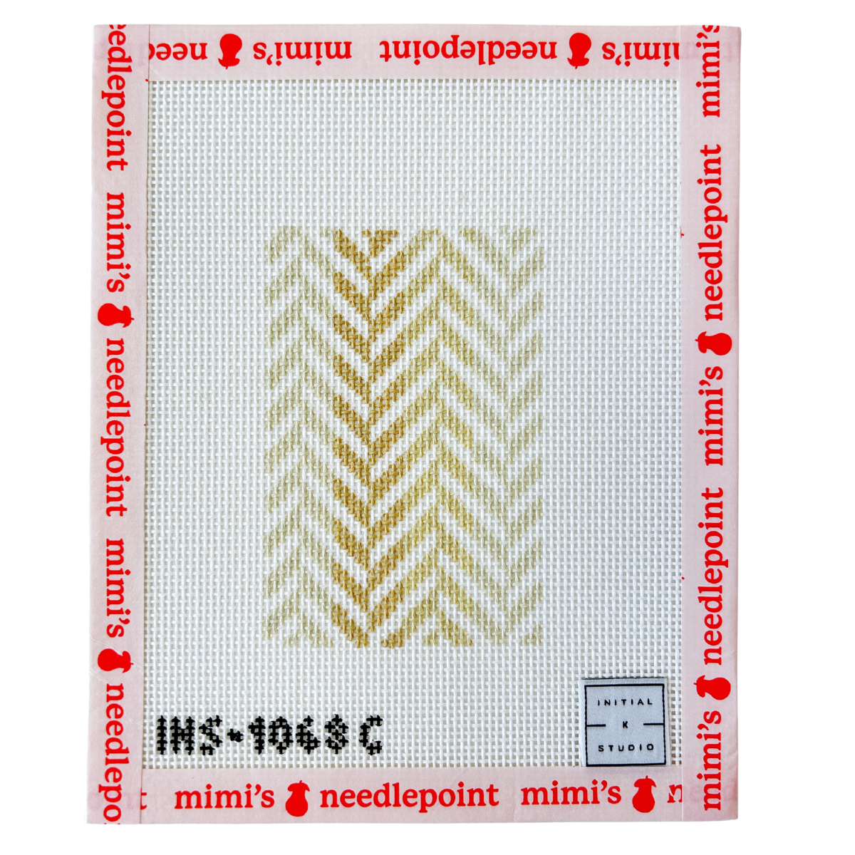 Herringbone Passport Neutral – Mimi's Needlepoint