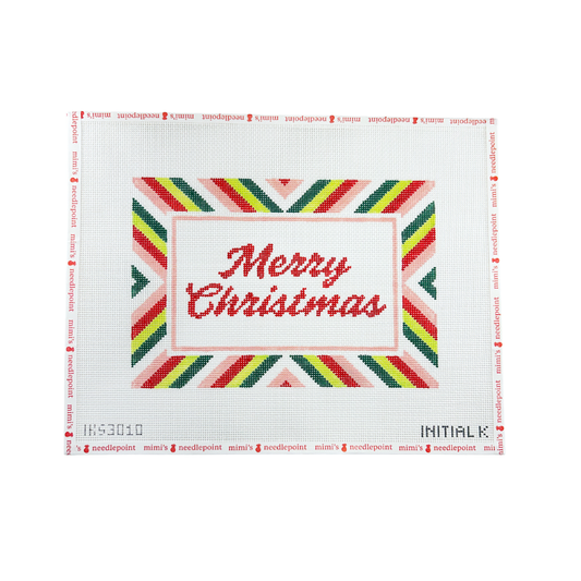 Merry Christmas Stripe Tray