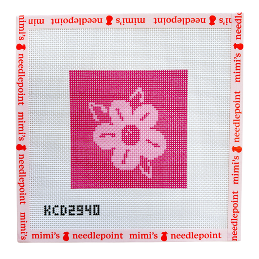 Pink Flower Square