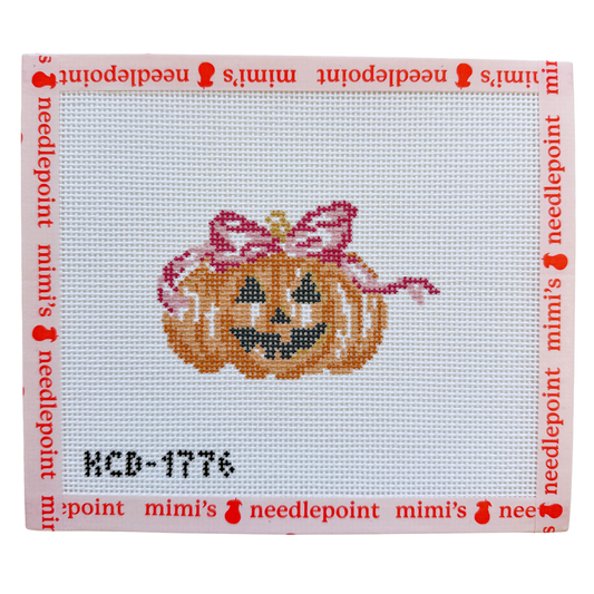 Pumpkin with Pink Bow