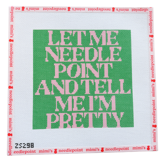 Let Me Needlepoint Green