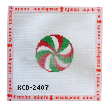 3" Red and Green Mint