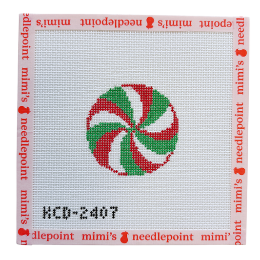 3" Red and Green Mint