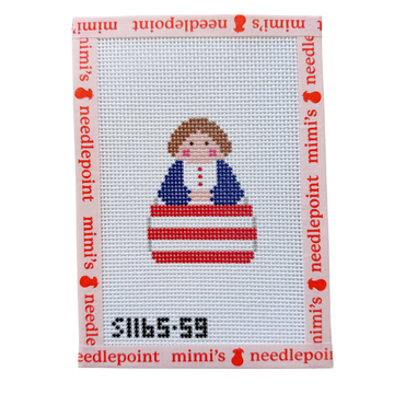 Red White Stripe with Blue Angel