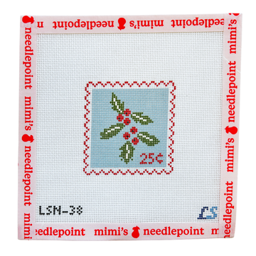 Holiday Blue Holly Stamp