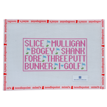 Golf Terms Clutch Pink
