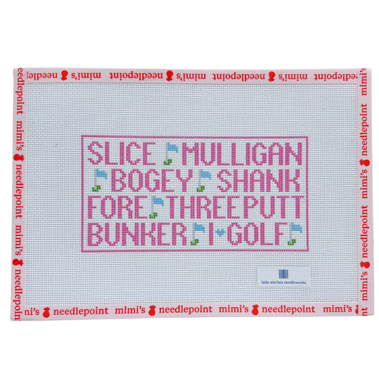 Golf Terms Clutch Pink
