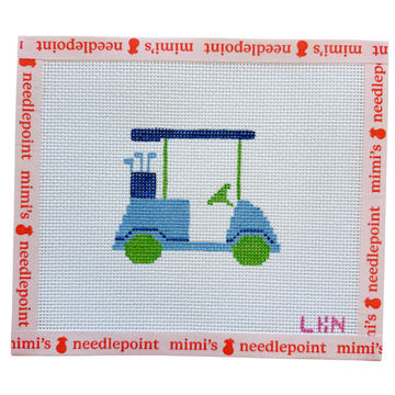 Blue Golf Cart