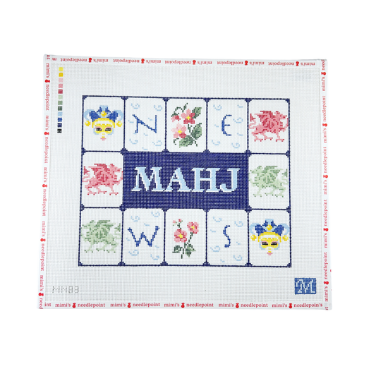 Mahj Tile Pouch Blue