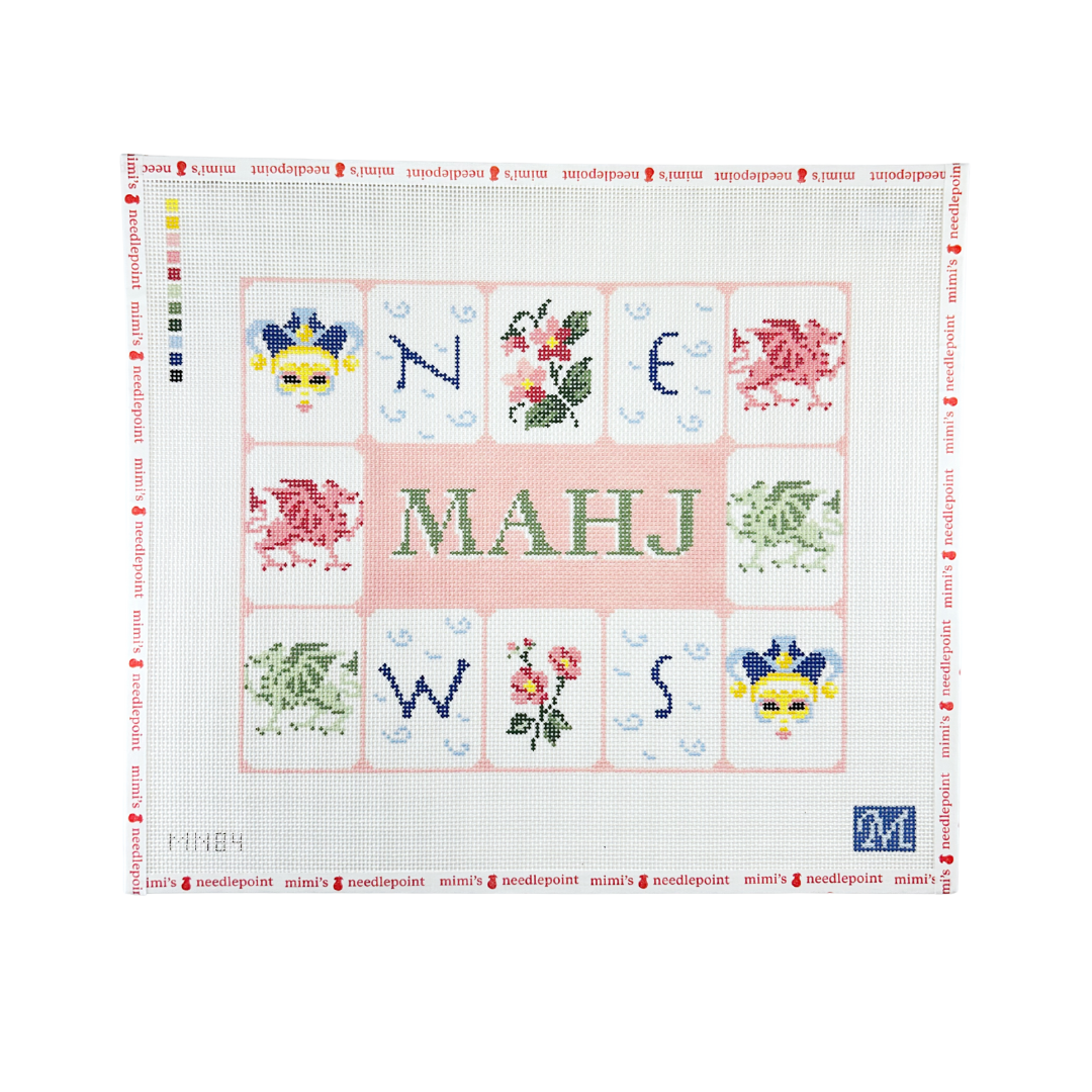 Mahj Tile Pouch Pink