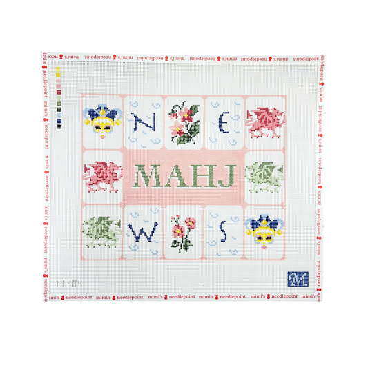 Mahj Tile Pouch Pink