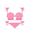 Pink Seashell Bikini Chart for Charity *Digital Download Only*
