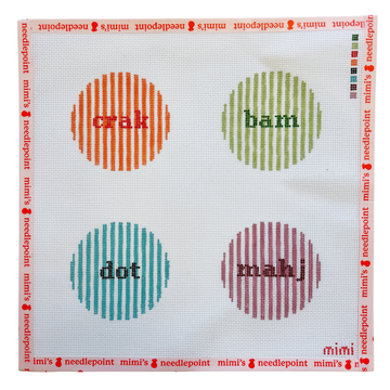 Round Mahjong Coaster Set