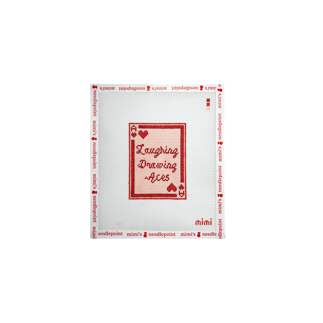 Laughing Drawing Aces Playing Card