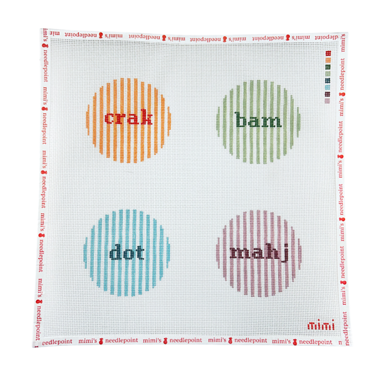 Round Mahjong Coaster Set