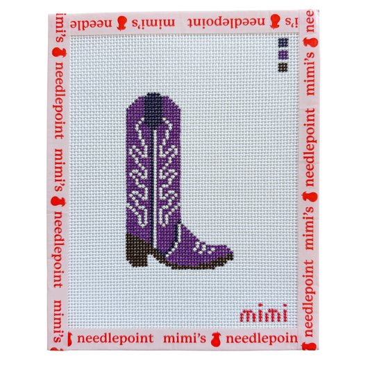 Purple Cowboy Boot