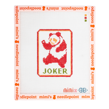Panda Joker Tile | Mimi's Needlepoint x Bam Bird Boutique