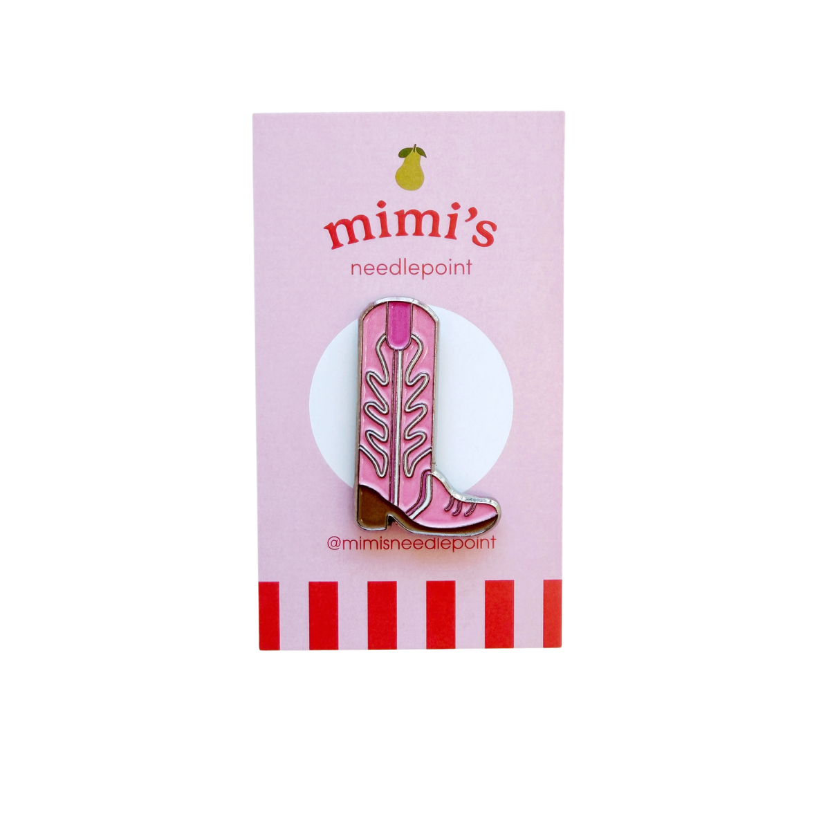 Pink Cowboy Boot Needleminder