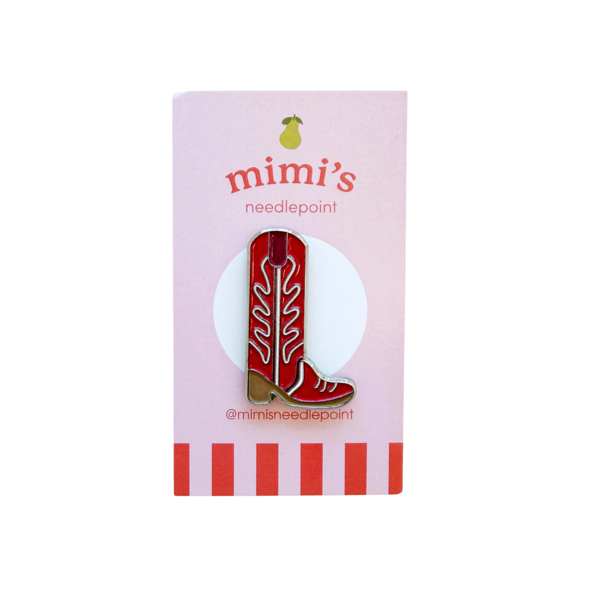 Red Cowboy Boot Needleminder