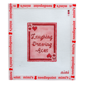 Laughing Drawing Aces Playing Card