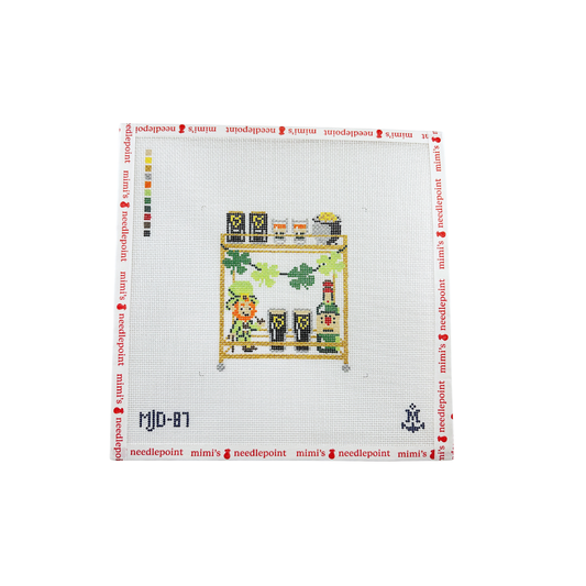 St Patrick's Day Bar Cart