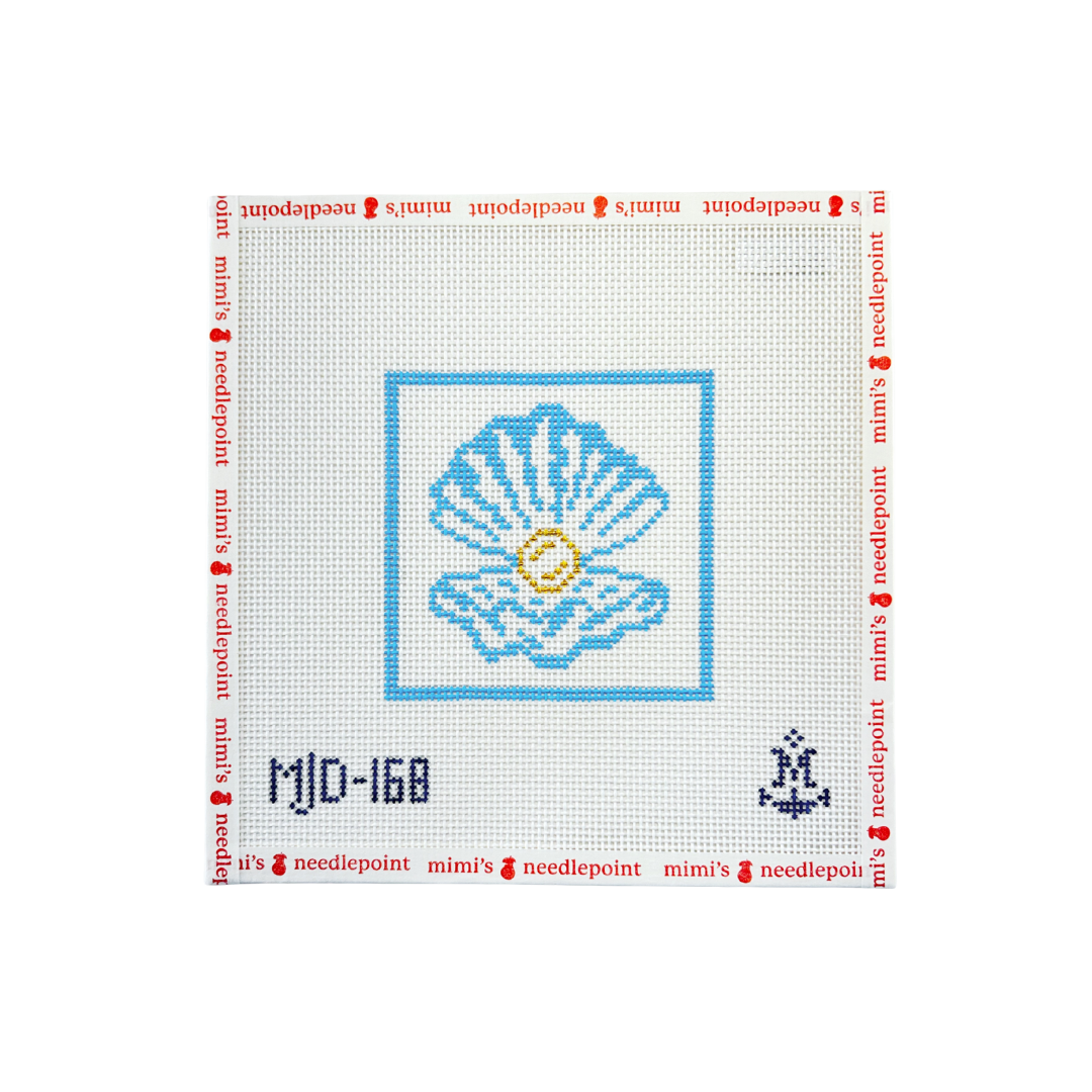 Peek-a-Pearl Shell – Mimi's Needlepoint