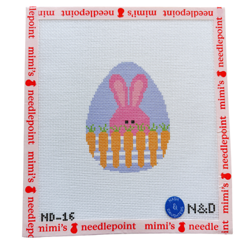 Bunny With Carrot Fence egg