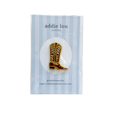 Brown Western Boot Needle Minder