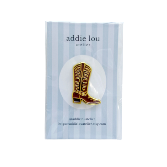Brown Western Boot Needle Minder